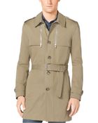 Michael Kors Cotton Trench Coat - Lyst