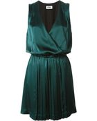 Sonia By Sonia Rykiel Pleated Wrap-Style Dress - Lyst