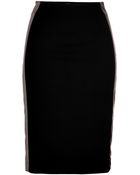 MSGM Jersey Lam Pencil Skirt - Lyst