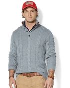Polo Ralph Lauren Cable-Knit Tussah Silk Sweater - Lyst