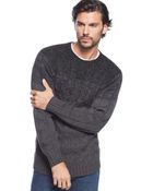 Weatherproof Vintage Vertical Ombre Cable Sweater - Lyst