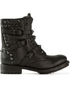 Ash Studded Lace-Up Boots - Lyst