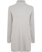 Karen Millen Roll Neck Tunic Sweater - Lyst