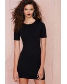 Nasty Gal Pitch Black Dress - Lyst