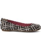 Toms Embroidered Womens Ballet Flats - Lyst