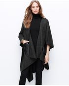 Ann Taylor Faux Leather Pocket Cape - Lyst