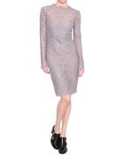 Valentino Cotton Lace Dress - Lyst
