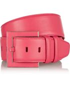 Oscar de la Renta Leather Belt - Lyst