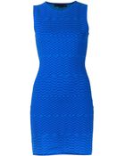 Alexander Wang Chevron Fitted Tank Dress - Lyst