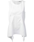 Jil Sander Structured Tank Top - Lyst