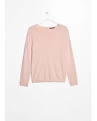 Mango Embossed Polka-Dot Sweater - Lyst