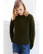 BDG Honeycomb Cable Knit Sweater - Lyst