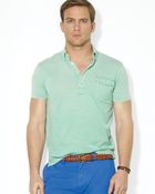 Ralph Lauren Polo Striped Lisle Pocket Shirt - Lyst