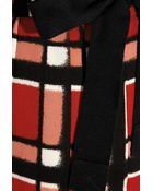 Marc By Marc Jacobs Toto Checked Crepe Skirt - Lyst