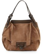 Kooba Valerie Suede Combo Hobo Bag - Lyst