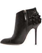 Daniele Michetti 120Mm Studded Calf Leather Ankle Boots - Lyst