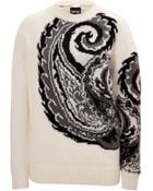 Just Cavalli Wool-Mohair Paisley Pullover - Lyst