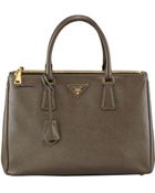 Prada Saffiano Double-zip Executive Tote - Lyst