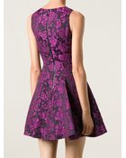 Alice + Olivia Floral Jacquard Dress - Lyst