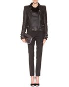 Balmain Leather Biker Jacket - Lyst