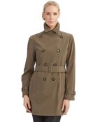 Calvin Klein Double Breasted Trench Coat - Lyst