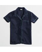 J.Crew Factory Shortsleeve Dotted Pajama Shirt - Lyst
