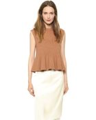 3.1 Phillip Lim Sleeveless Flare Top - Camel - Lyst