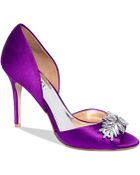 Badgley Mischka Nikki Mid Heel Evening Pumps - Lyst