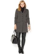 Lauren by Ralph Lauren Plus Size Wool-blend Walker Coat - Lyst