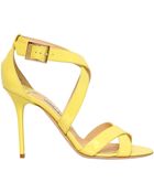 Jimmy Choo 100mm Lottie Patent Leather Sandals - Lyst