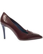 Fendi Andrea Leather Pumps - Lyst