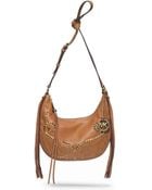 Michael Kors Rhea Studded Leather Small Shoulder Bag - Lyst