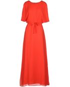 Stefanel Long Dress - Lyst