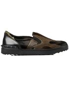 Valentino Camouflage Slip- On Sneakers - Lyst