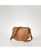 Lauren by Ralph Lauren Leather Saddle Bag - Lyst