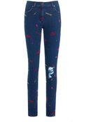 House Of Holland Embroidered Skinny Jeans - Lyst