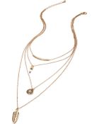 Forever 21 Layered Charm Necklace - Lyst