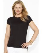 Lauren by Ralph Lauren Crewneck Tee - Lyst