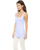Three Dots 2X1 Rib Tank - White - Lyst