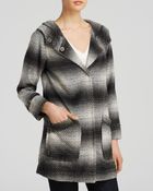 Sanctuary Ombre Stripe Hooded Coat - Lyst
