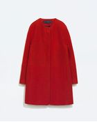 Zara Wool Coat - Lyst