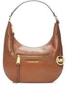 Michael Kors Rhea Medium Leather Shoulder Bag - Lyst