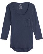 Velvet Cotton Top - Lyst