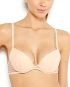 La Perla Peach Polka Dot Underwire Bra - Lyst