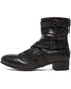 Marsell Moto Ankle Leather Boots - Lyst