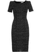 Nina Ricci Polka-Dot Short-Sleeved Dress - Lyst