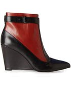 French Connection Berne Wedge Booties - Lyst