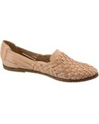 Sam Edelman Adera Woven Leather Flats - Lyst