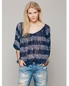 Free People Womens Fp One String Me On Blouse - Lyst