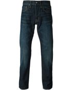 Ralph Lauren Washed Effect Regular Fit Jeans - Lyst